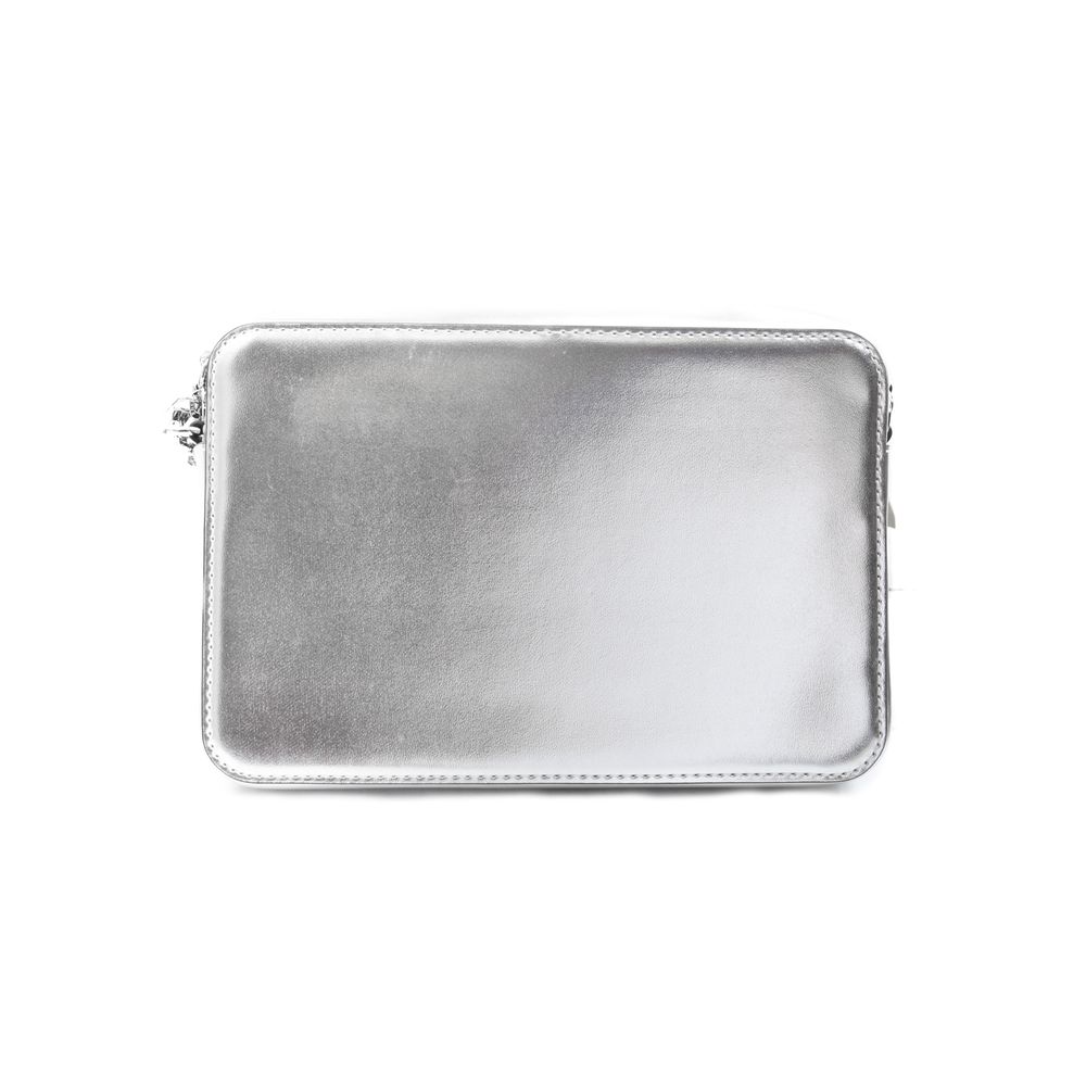 Gray Canvas Crossbody Bag