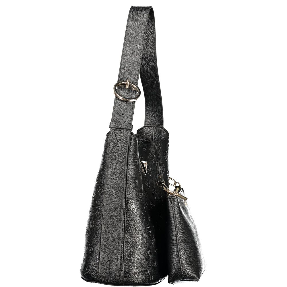 "Nero Poliuretano Woman Bucket Bag"