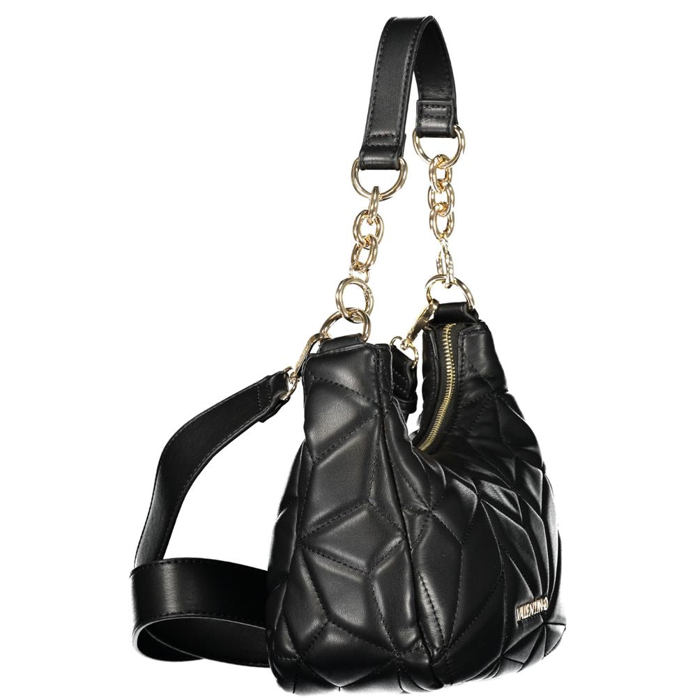 Nero Polyurethane Women's Bag with Removable Shoulder Strap