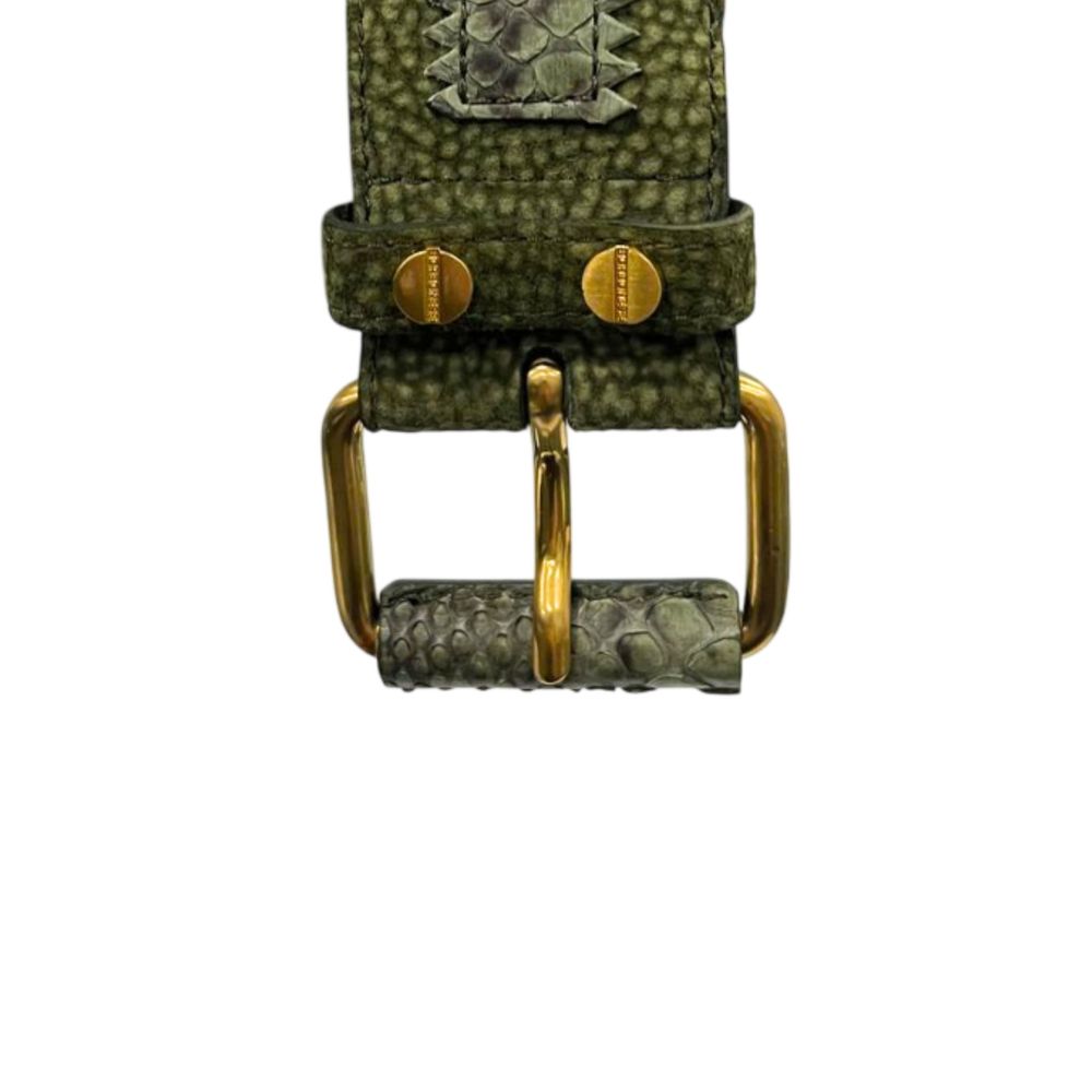 Green Genuine Leather Women Belt