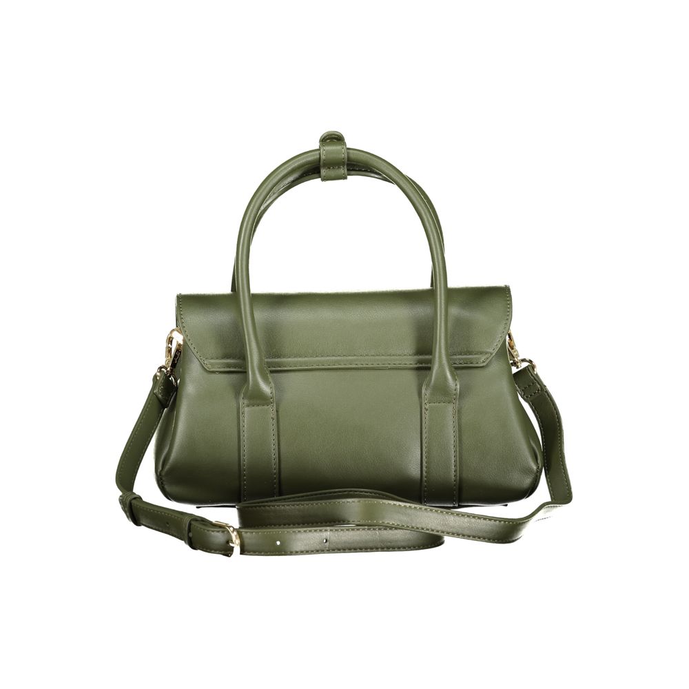 Green Polyurethane Women's Bag