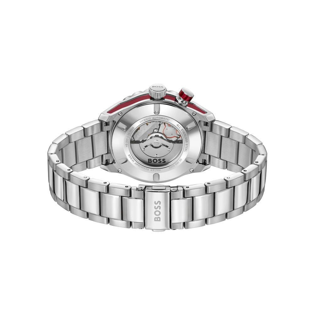 Gray Stainless Steel Dress Watch