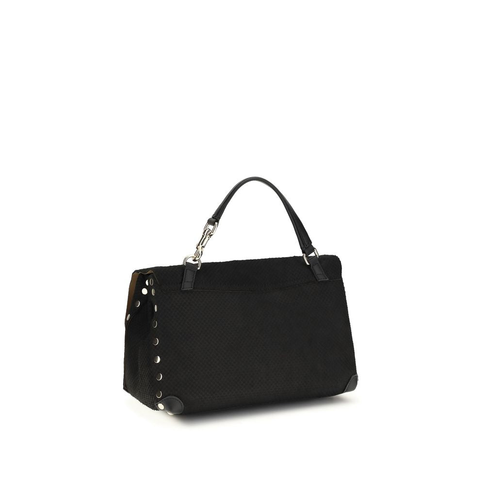 Black Calf Leather Bos Taurus Handbag