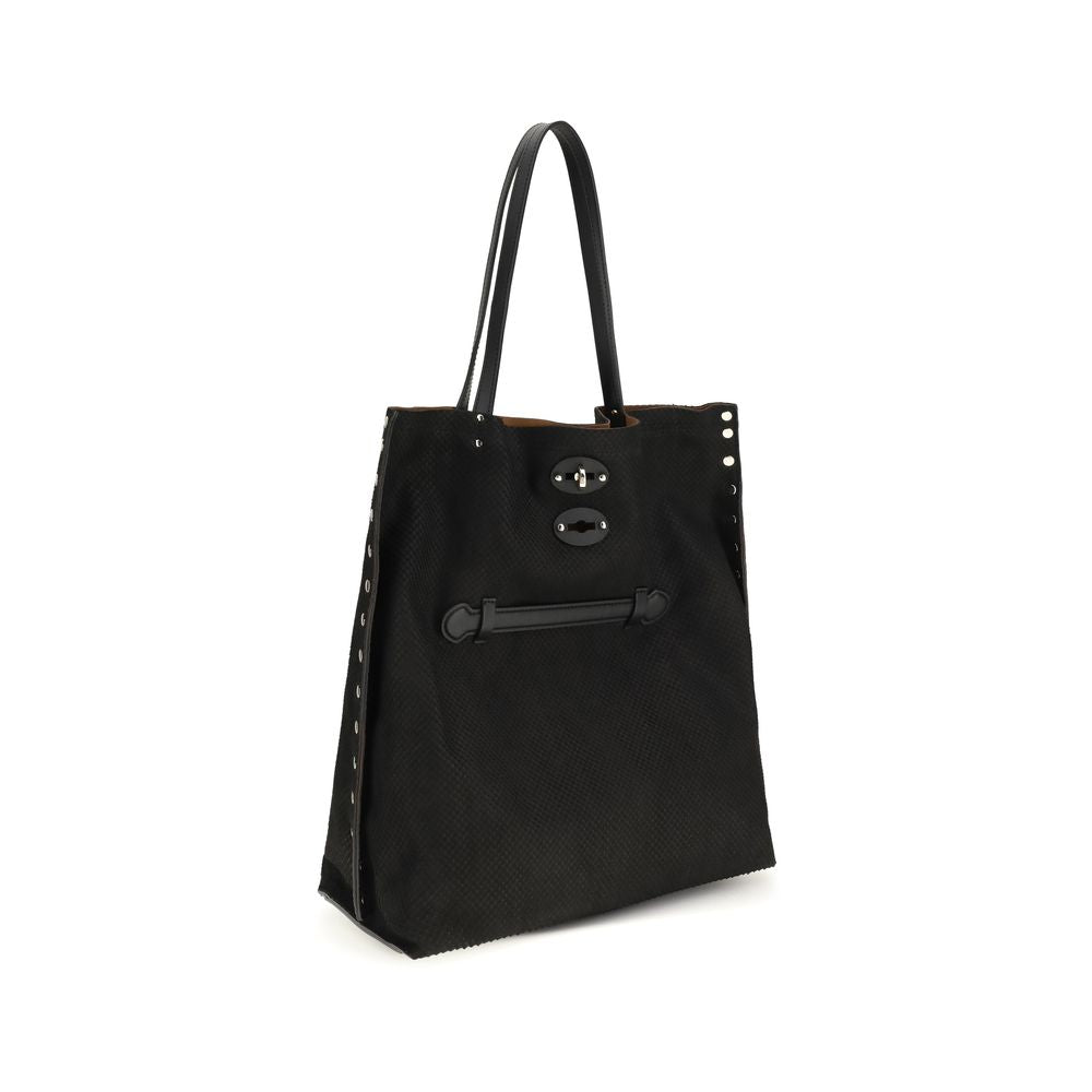 Black Calf Leather Bos Taurus Shoulder Bag