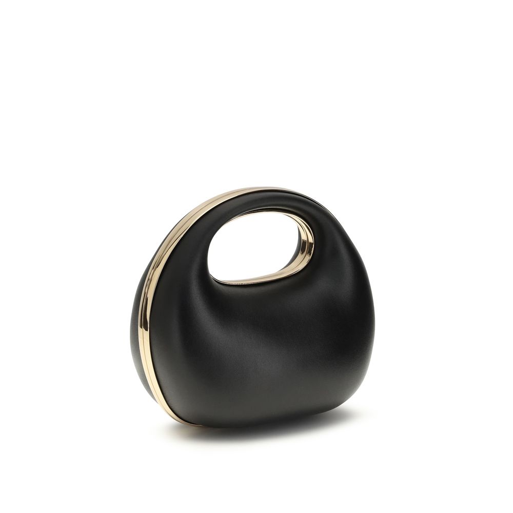 Black Calf Leather Bos Taurus Handbag