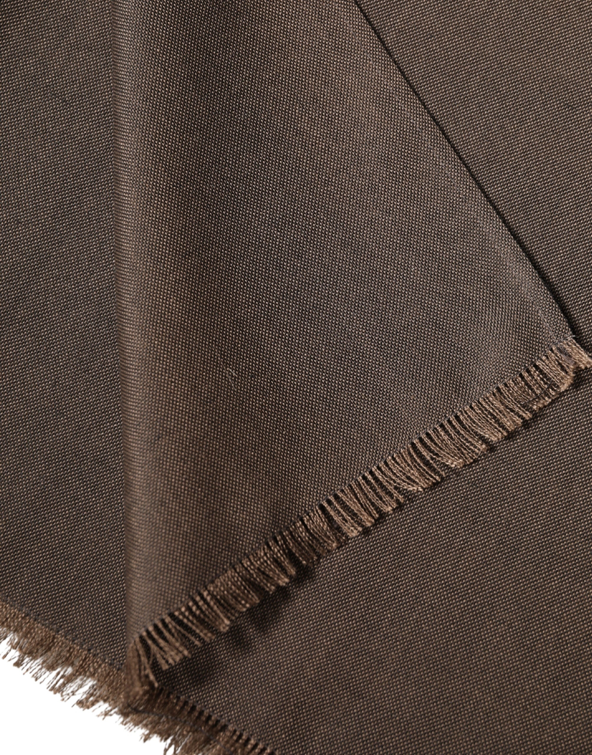 Brown Polyester Neck Warmer Shawl 185cm x 165cm Men Scarf