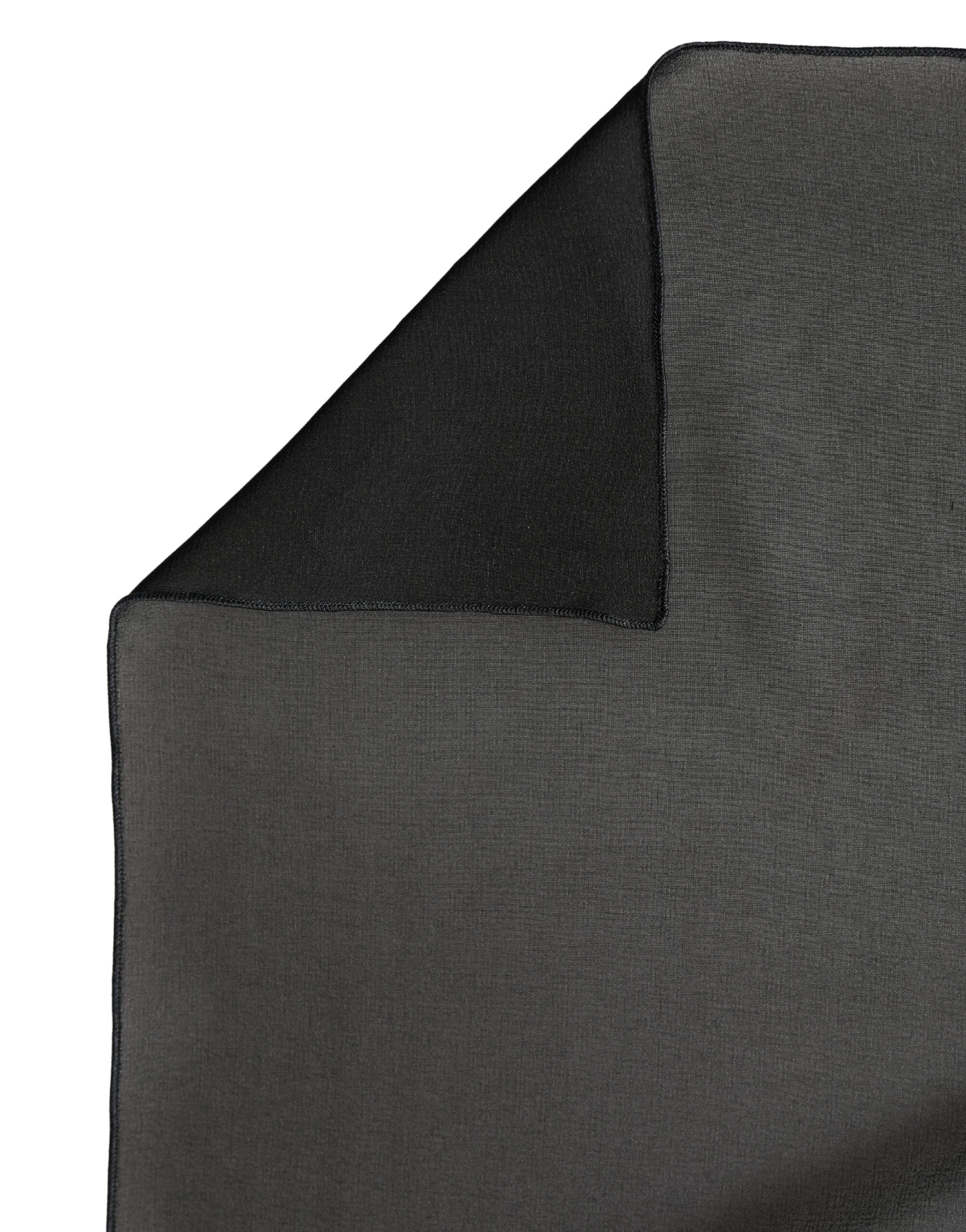Black Silk Neck Wrap Shawl Stole 200cm x 64cm Scarf