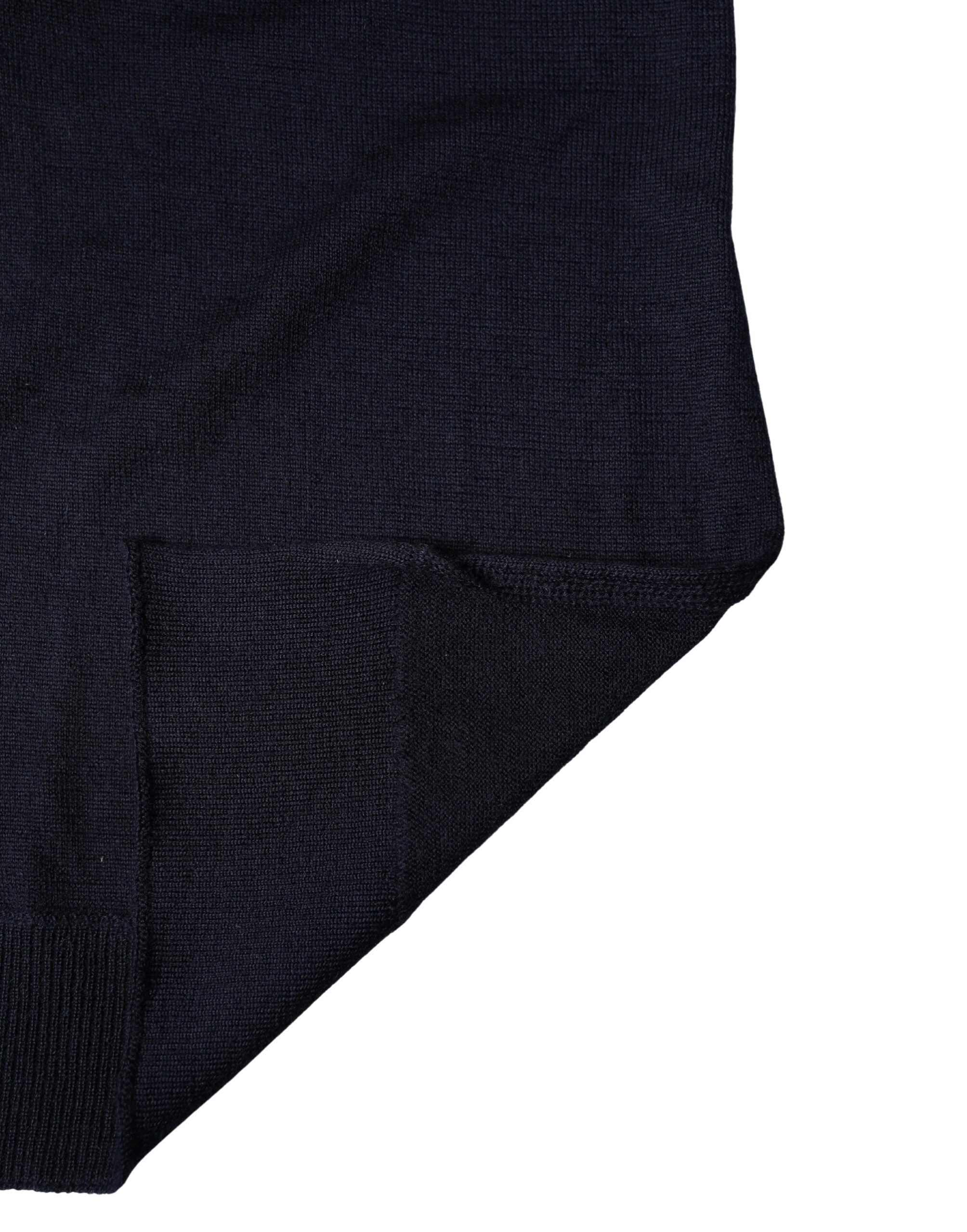 Black Wool Knitted Shawl Neck Wrap 200cm x 25cm Scarf