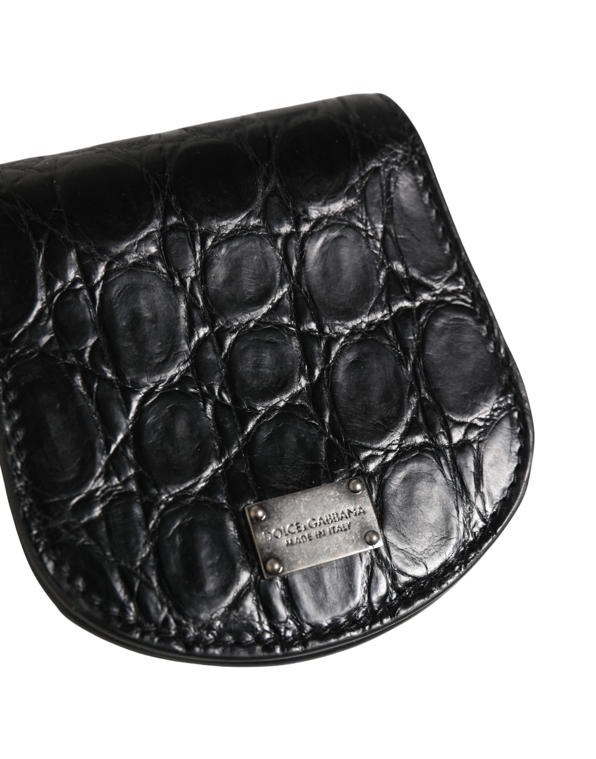 Black Exotic Skin Condom Case Holder Pocket Wallet