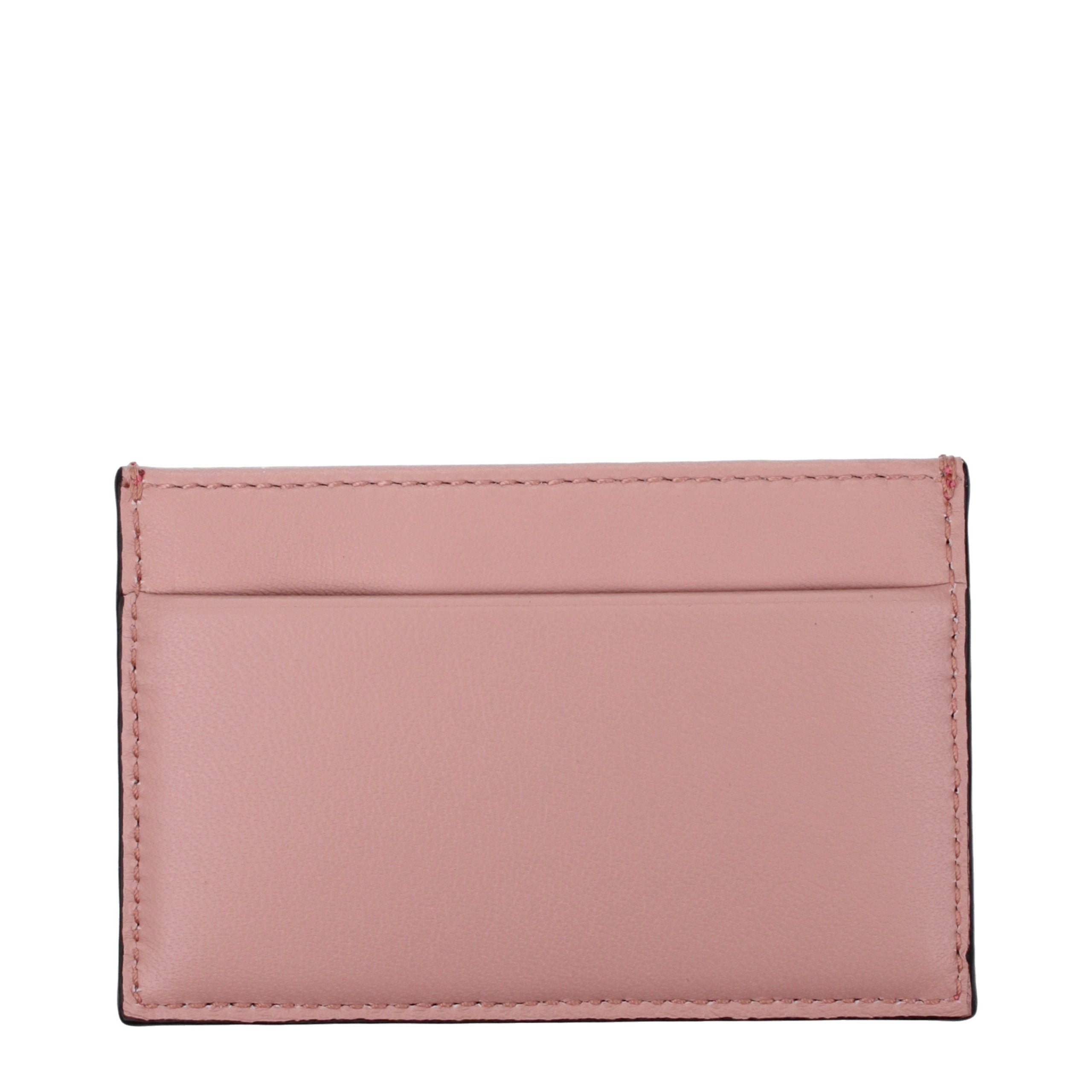 Pink Leather Cardholder