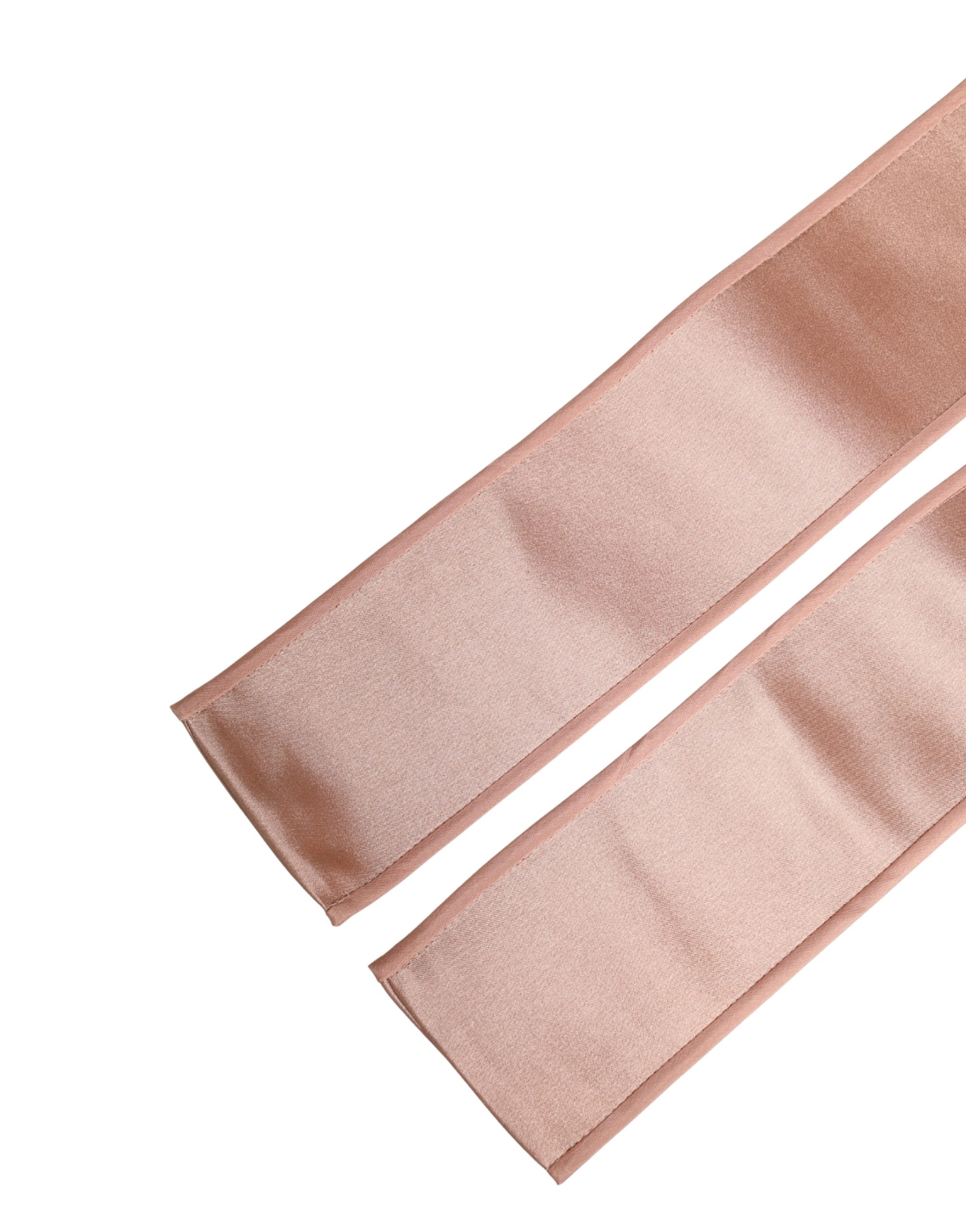 Light Pink Silk Satin Waist Women Cintura Belt