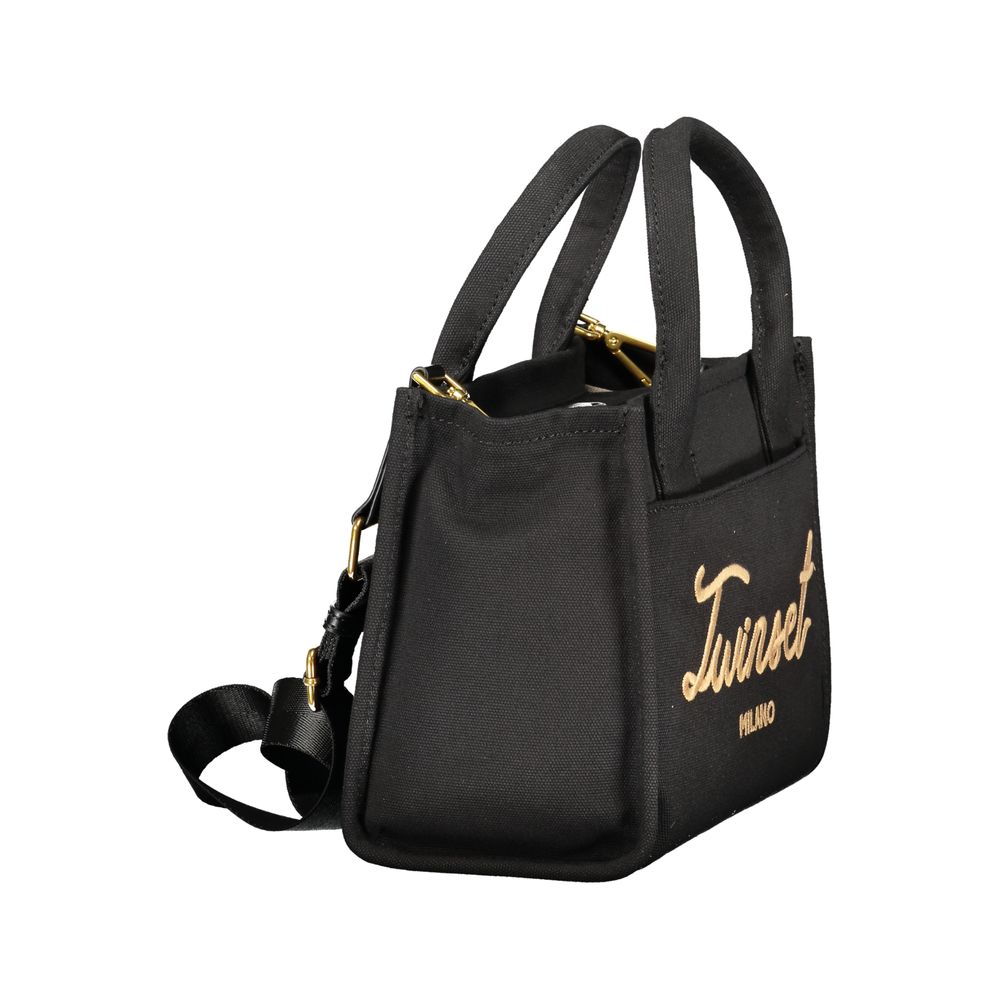 Black Cotton Women Handbag