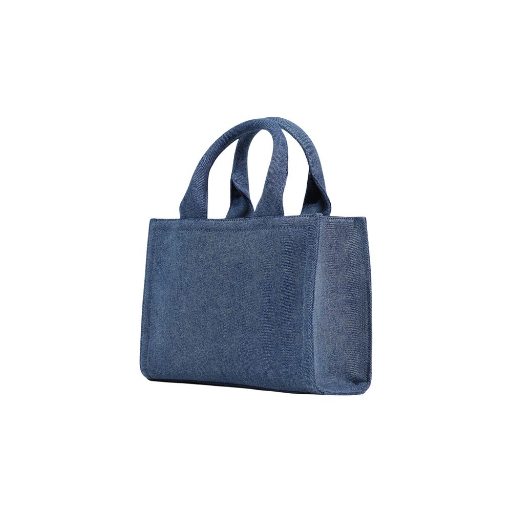 Blue Cotton Handbag