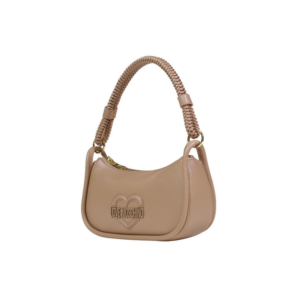 Beige Polyethylene Handbag