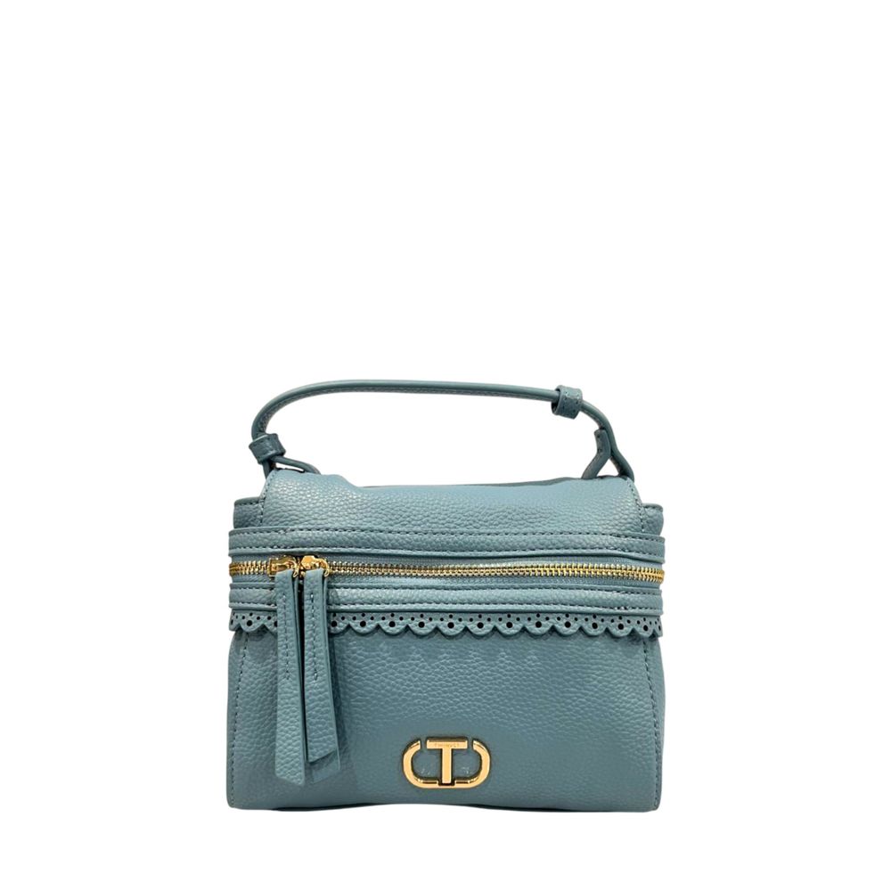 Blue PU Women Handbag