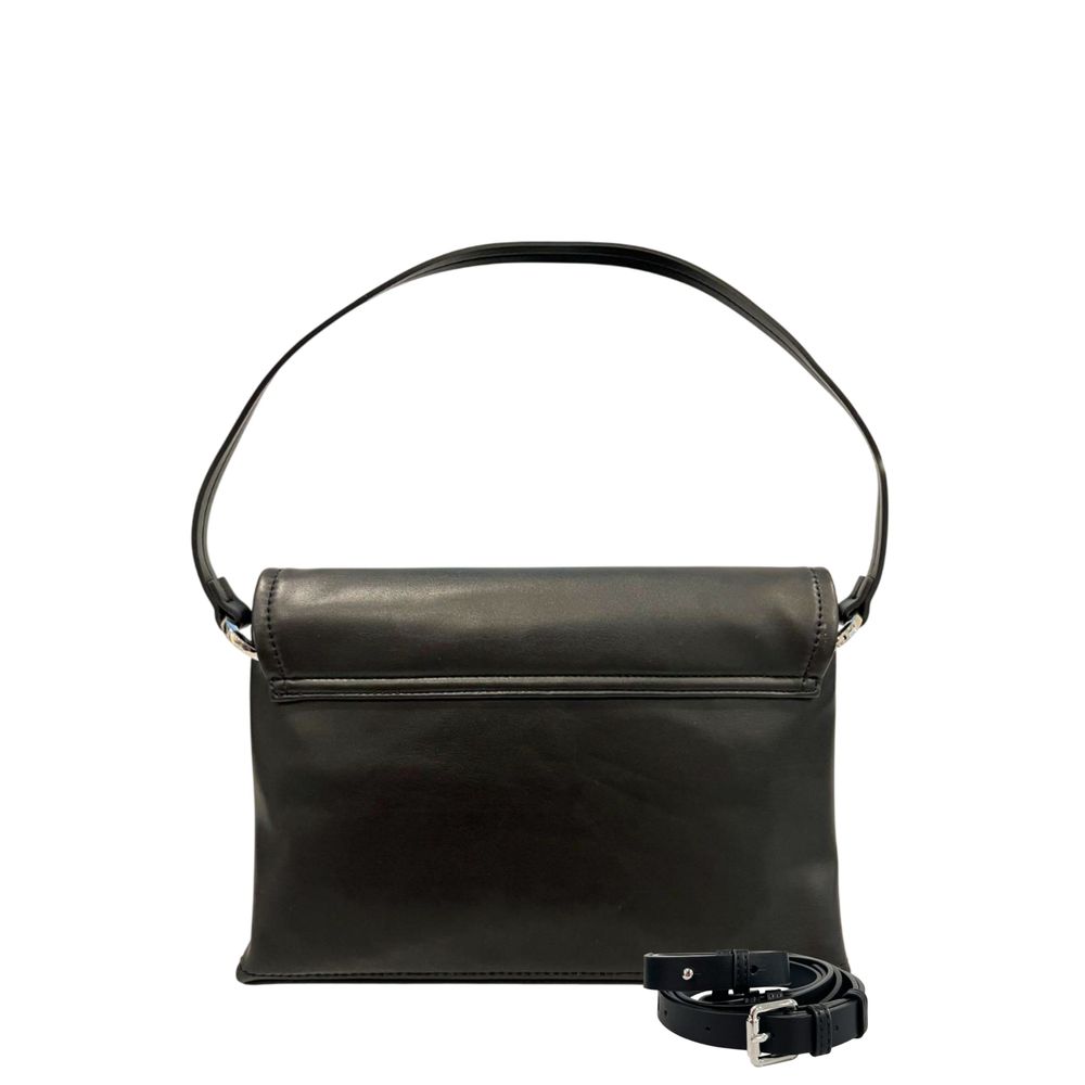 Black PU Women Shoulder Bag