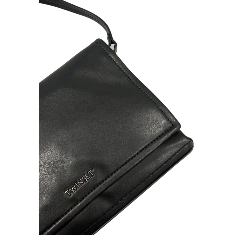 Black PU Women Shoulder Bag