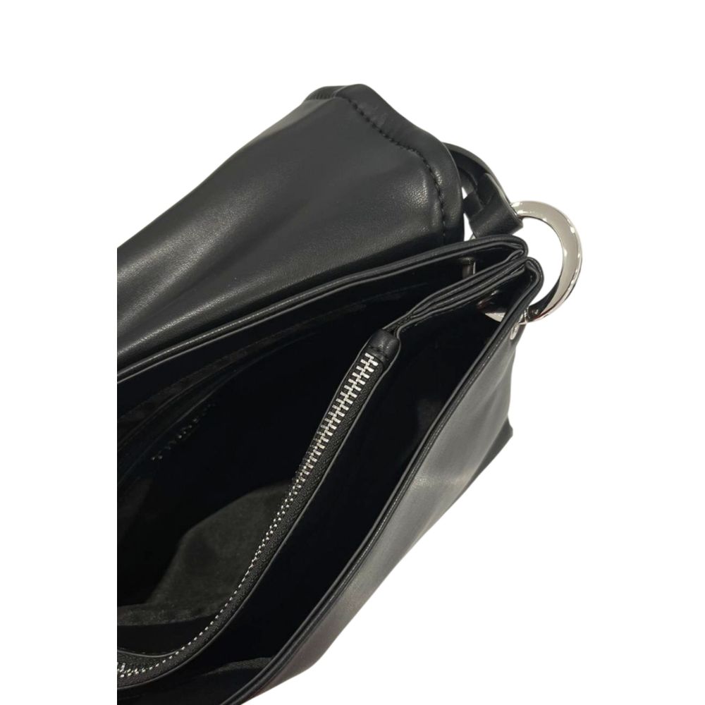 Black PU Women Shoulder Bag