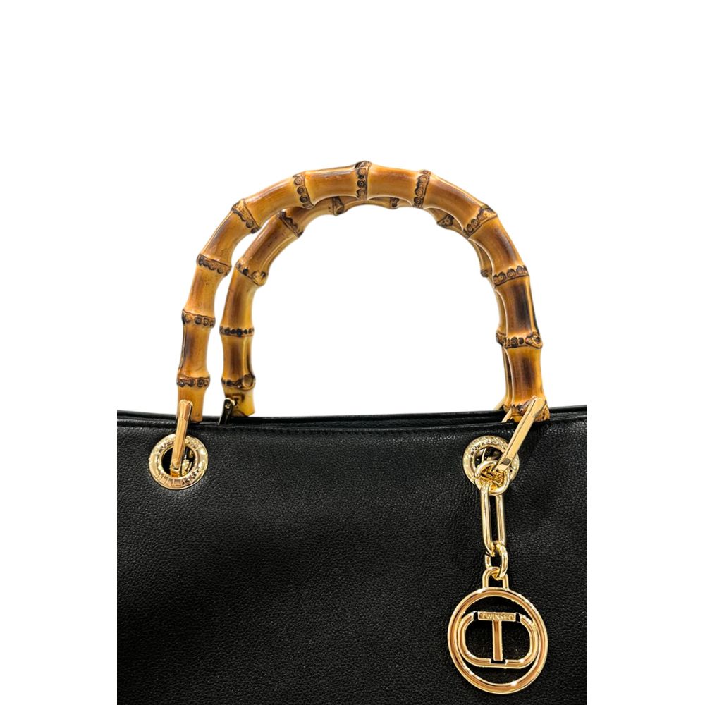 Black PU Women Handbag