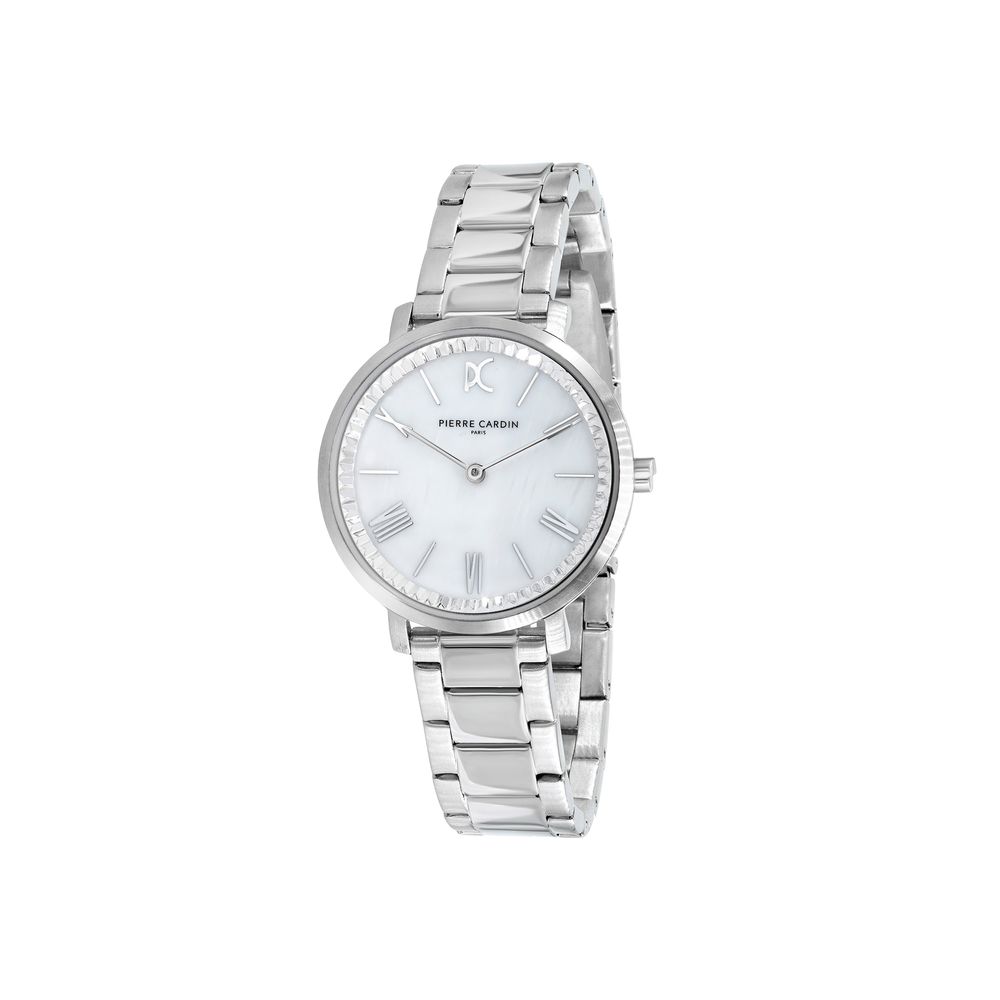 Gray Stainless Steel Dress Watch