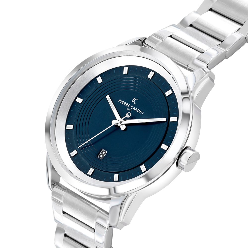 Gray Stainless Steel Dress Watch