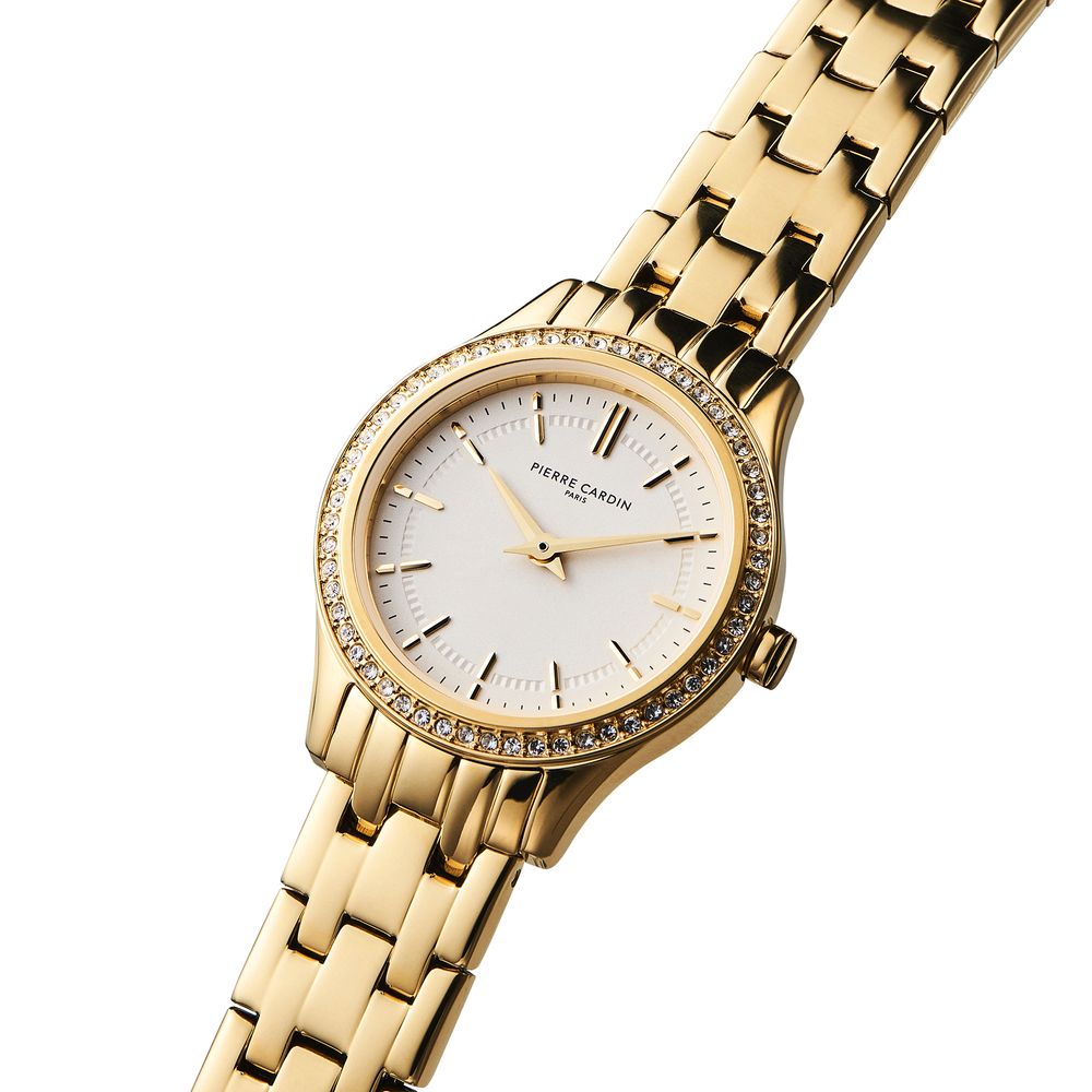 Gold Stainless Steel Dress Watch
