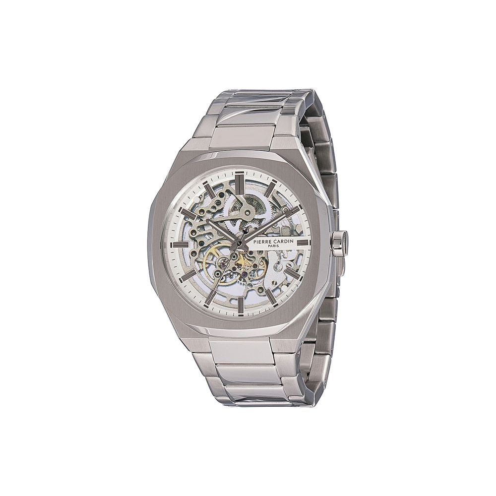 Gray Stainless Steel Dress Watch