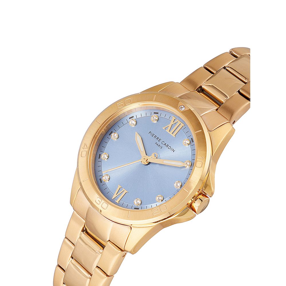 Gold Stainless Steel Dress Watch