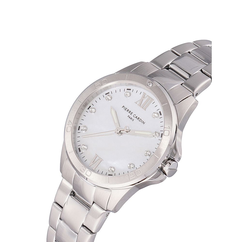 Gray Stainless Steel Dress Watch