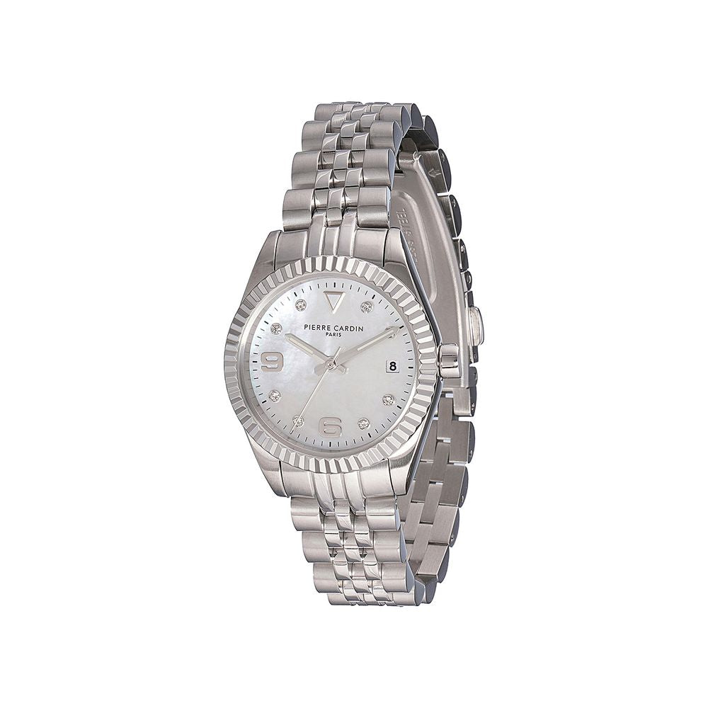 Gray Stainless Steel Dress Watch