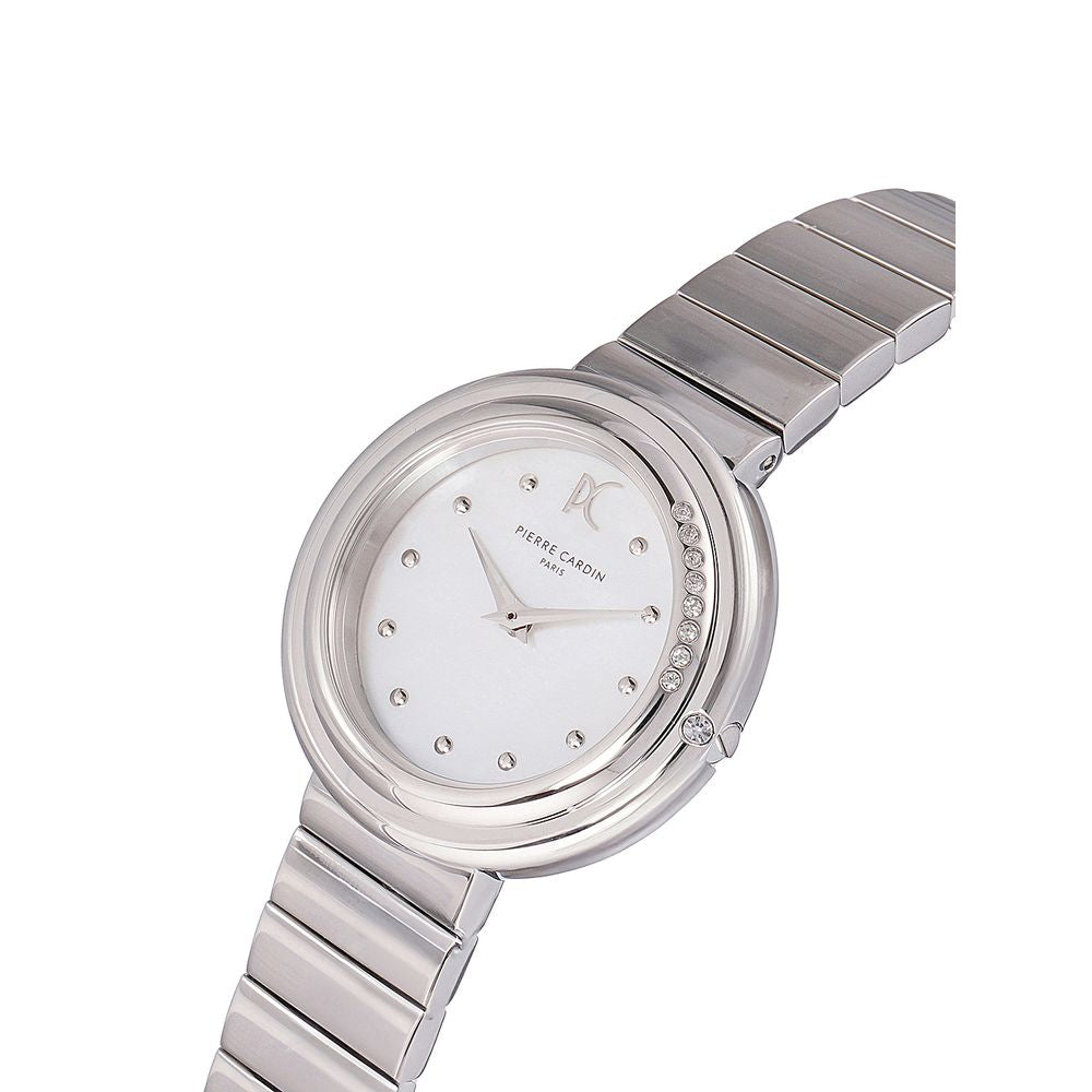 Gray Stainless Steel Dress Watch