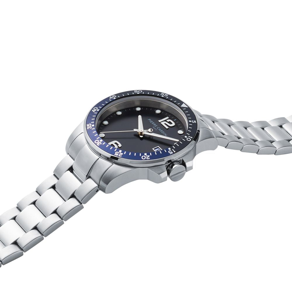 Gray Stainless Steel Dress Watch