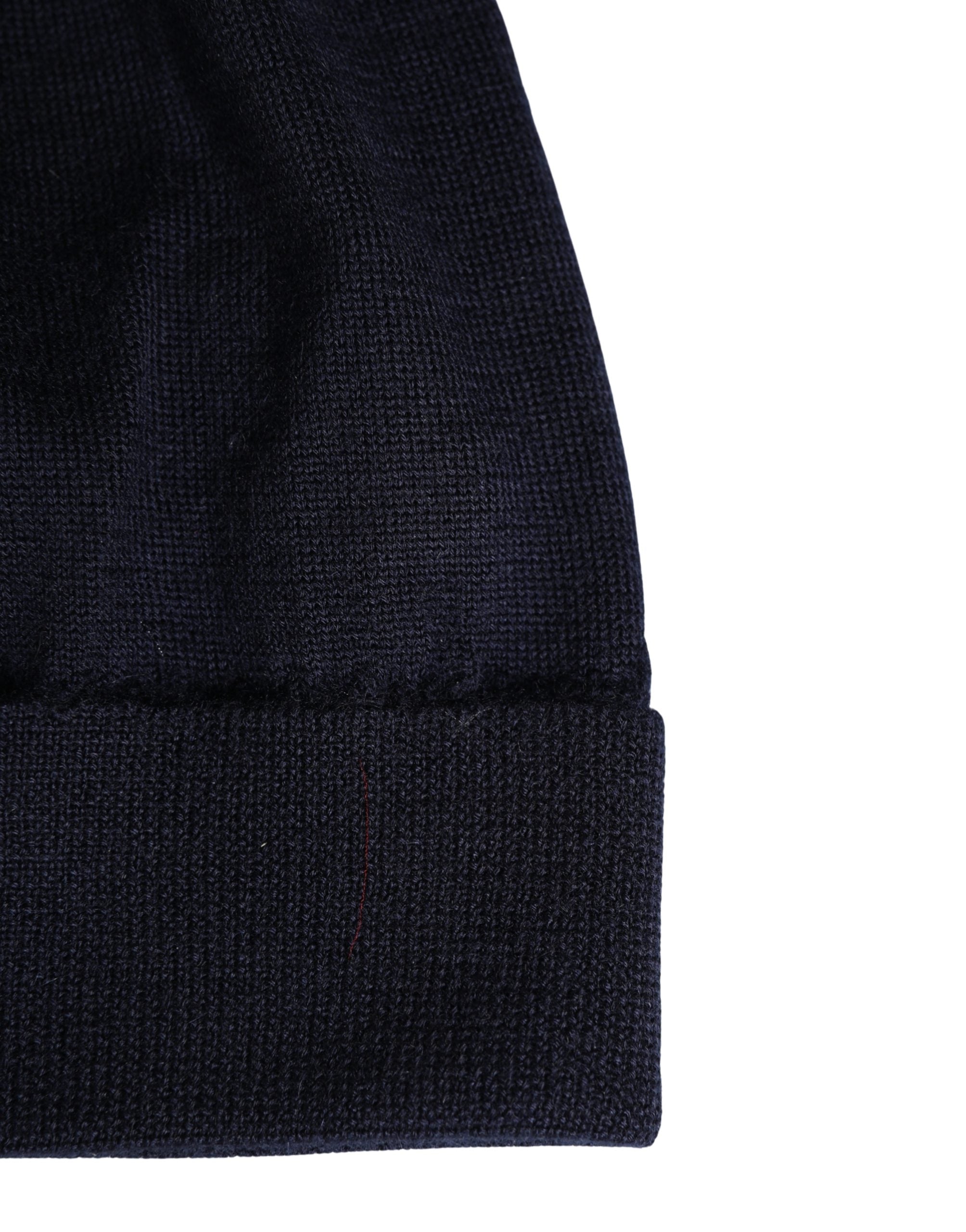Black Cashmere Knitted Women Winter Beanie Hat