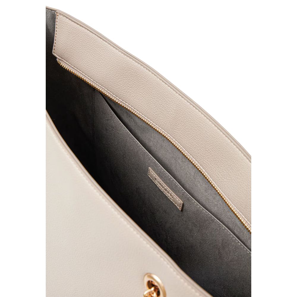 Beige Polyethylene Handbag
