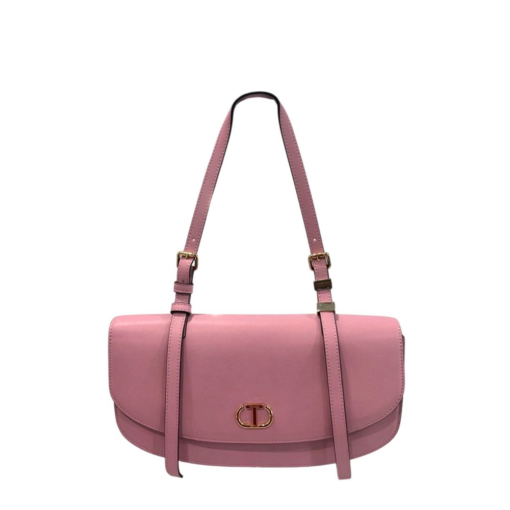 Pink PU Women Shoulder Bag