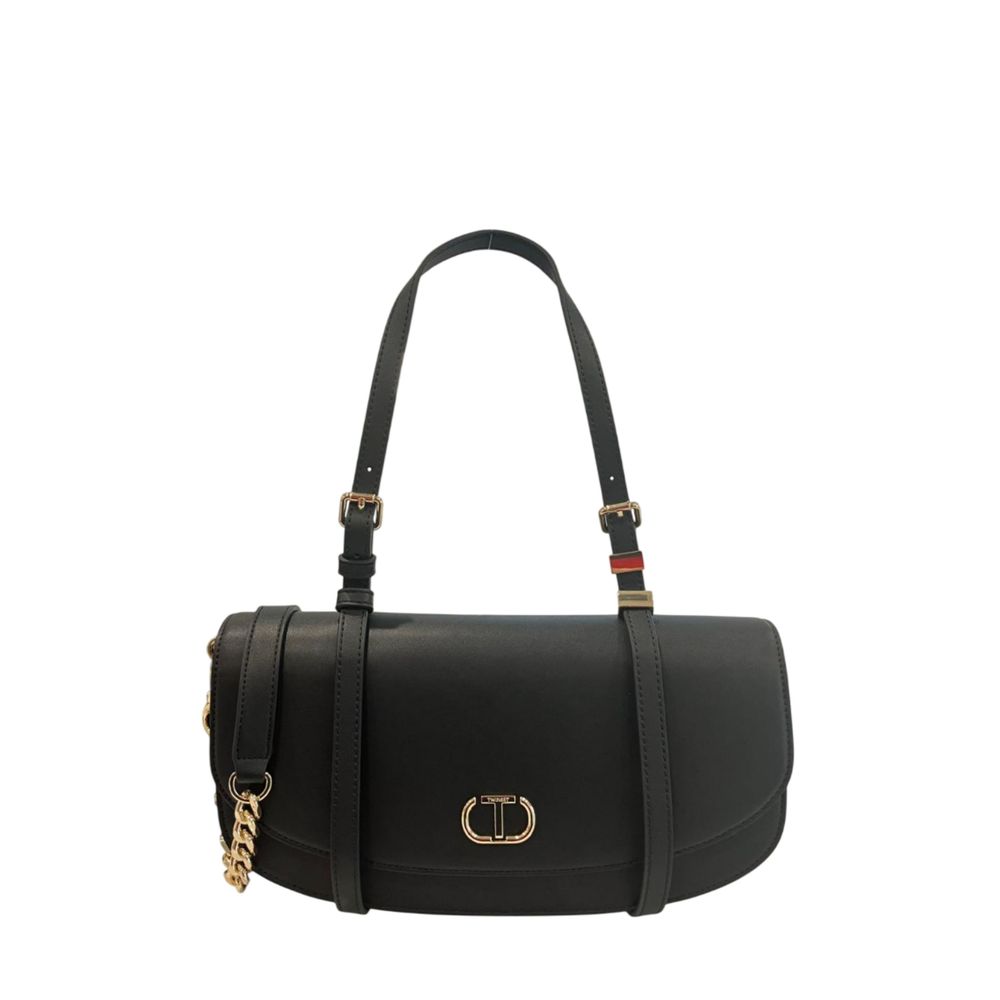 Black PU Women Shoulder Bag