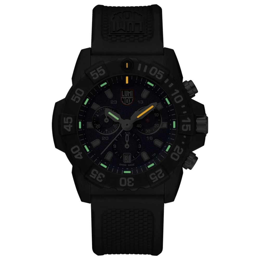 Black Rubber Sport Watch