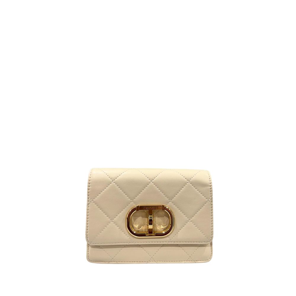 Beige PU Women Crossbody Bag