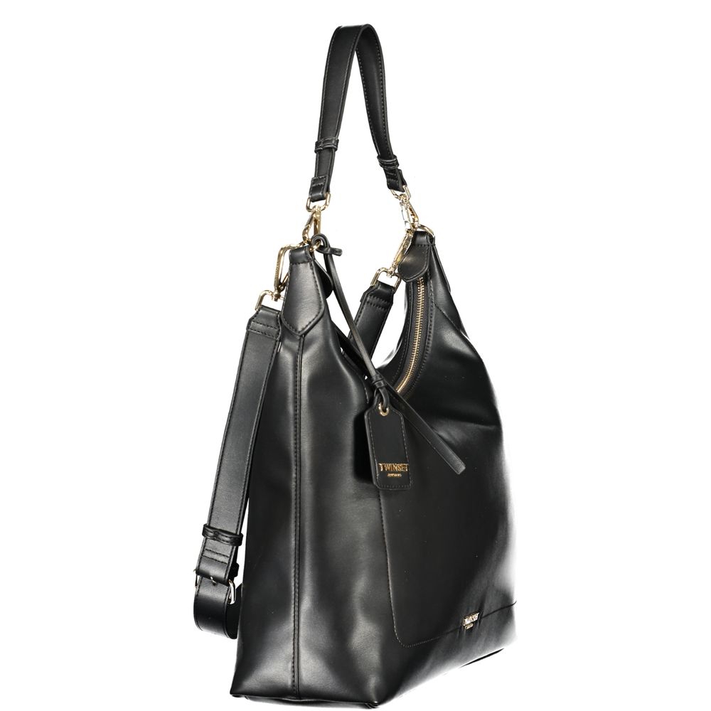 Nero Poliuretano Women Hobo Bag