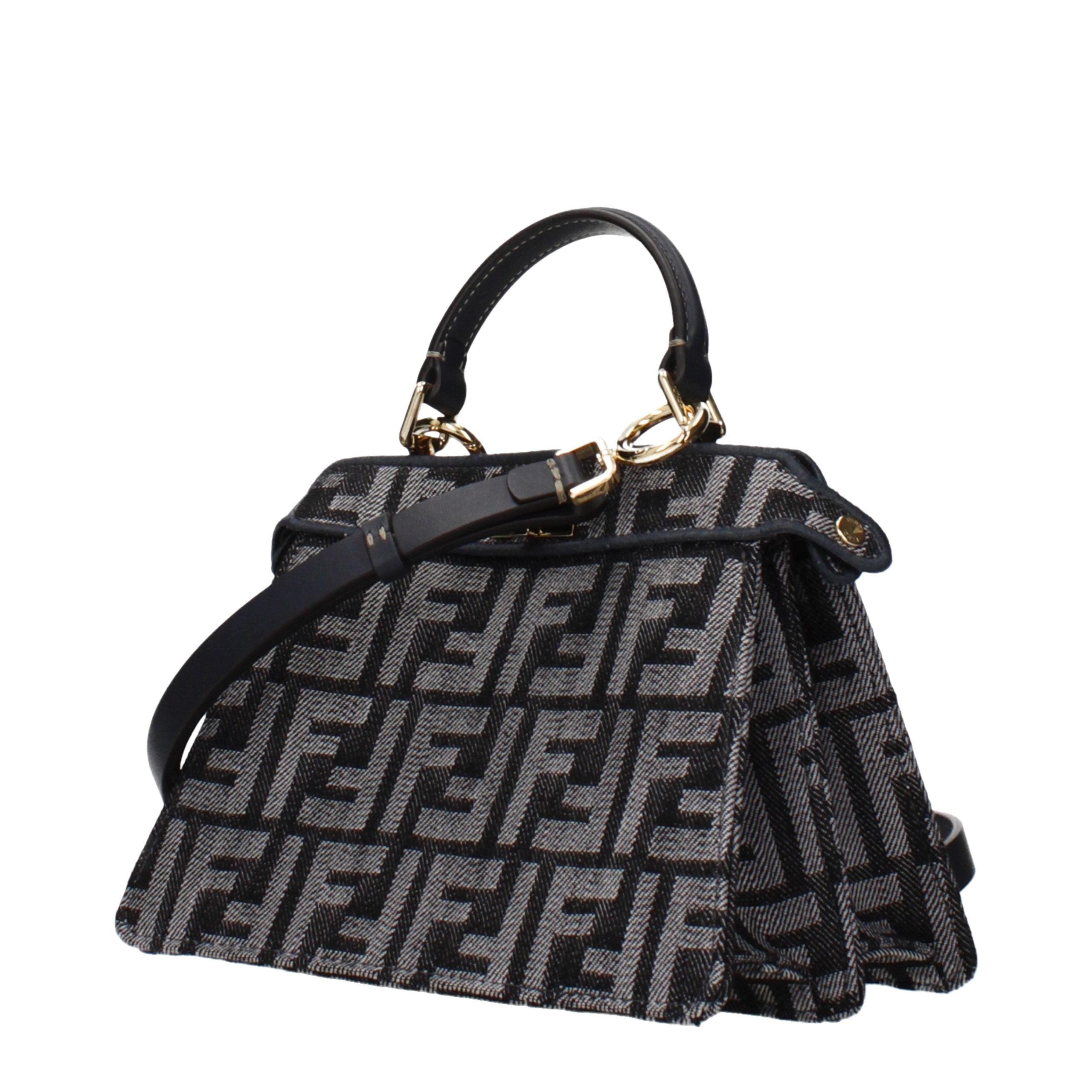 Black Fabric Handbag