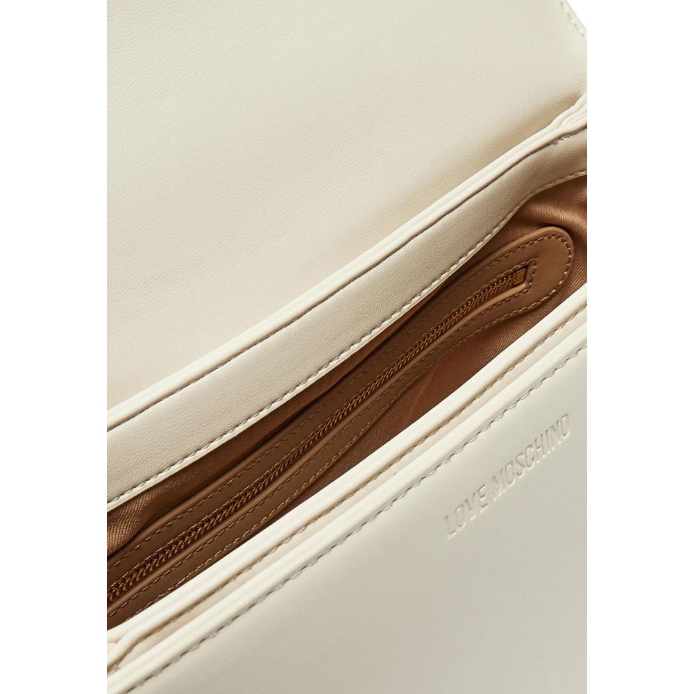 Beige Polyethylene Handbag