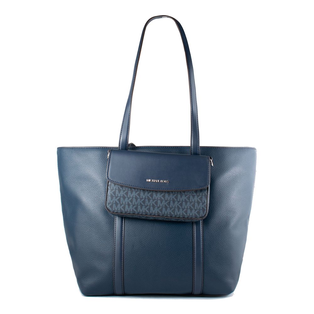 Blue Fur Handbag