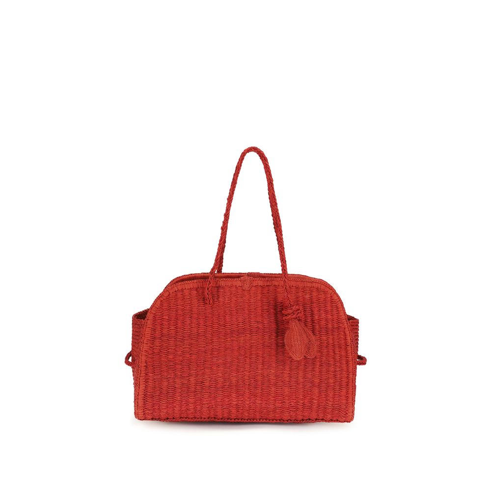 Multicolor Raffia Shoulder Bag
