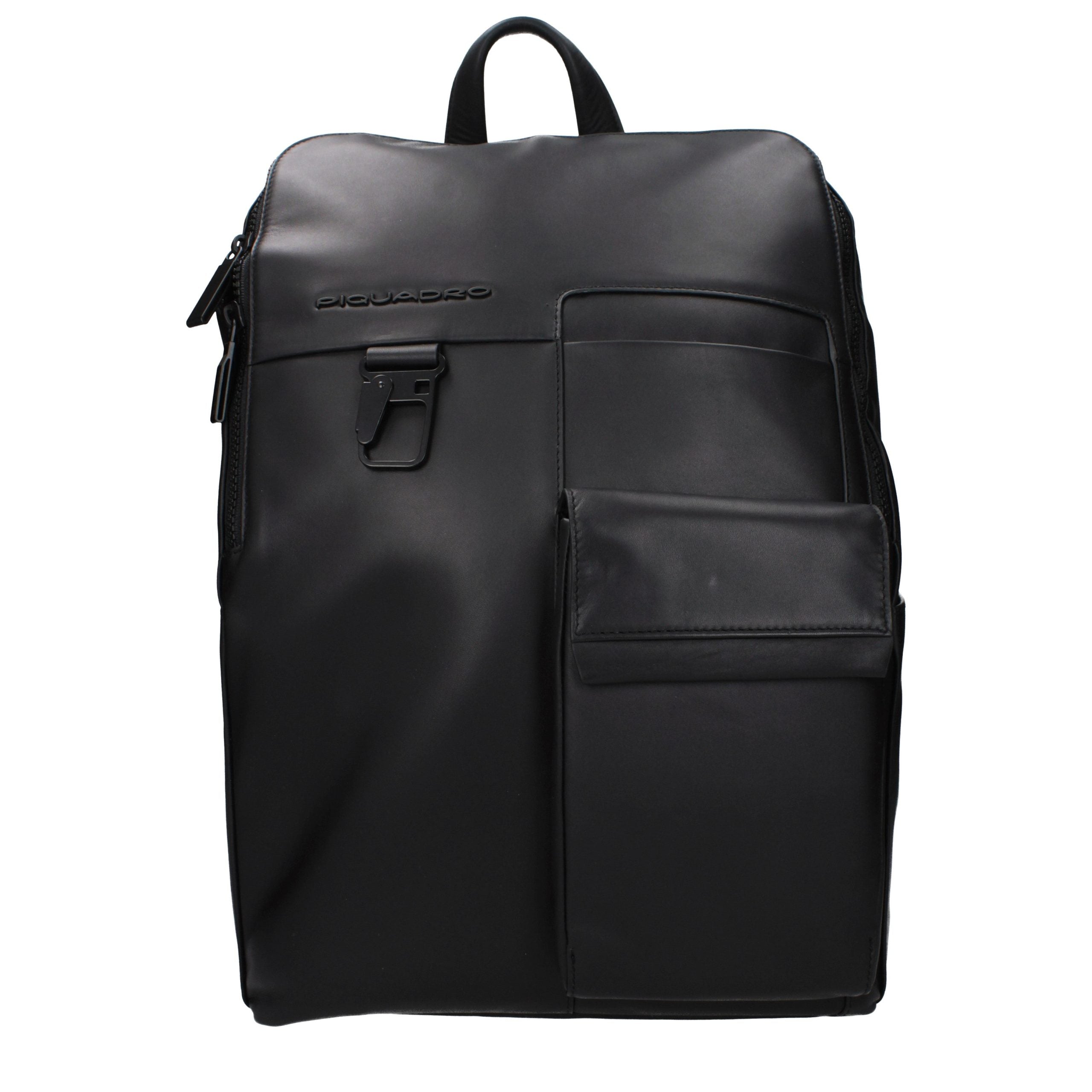 Black Leather Backpack