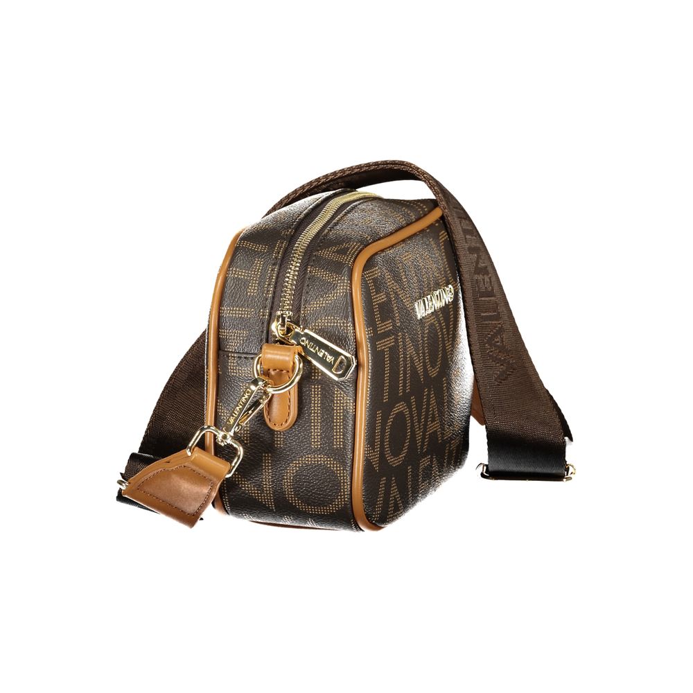 Brown Polyurethane Women Bag