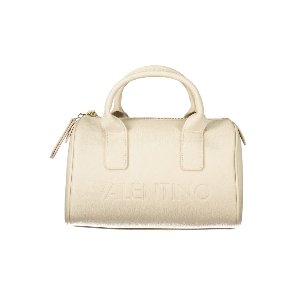 Beige Polyurethane Women's Bag