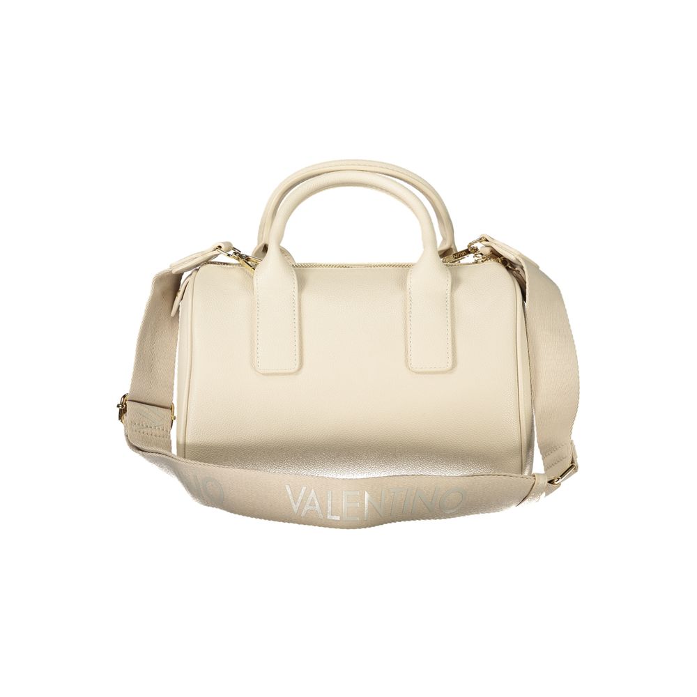 Beige Polyurethane Women's Bag