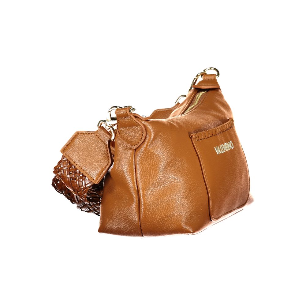 Brown Polyurethane Women's Bag
