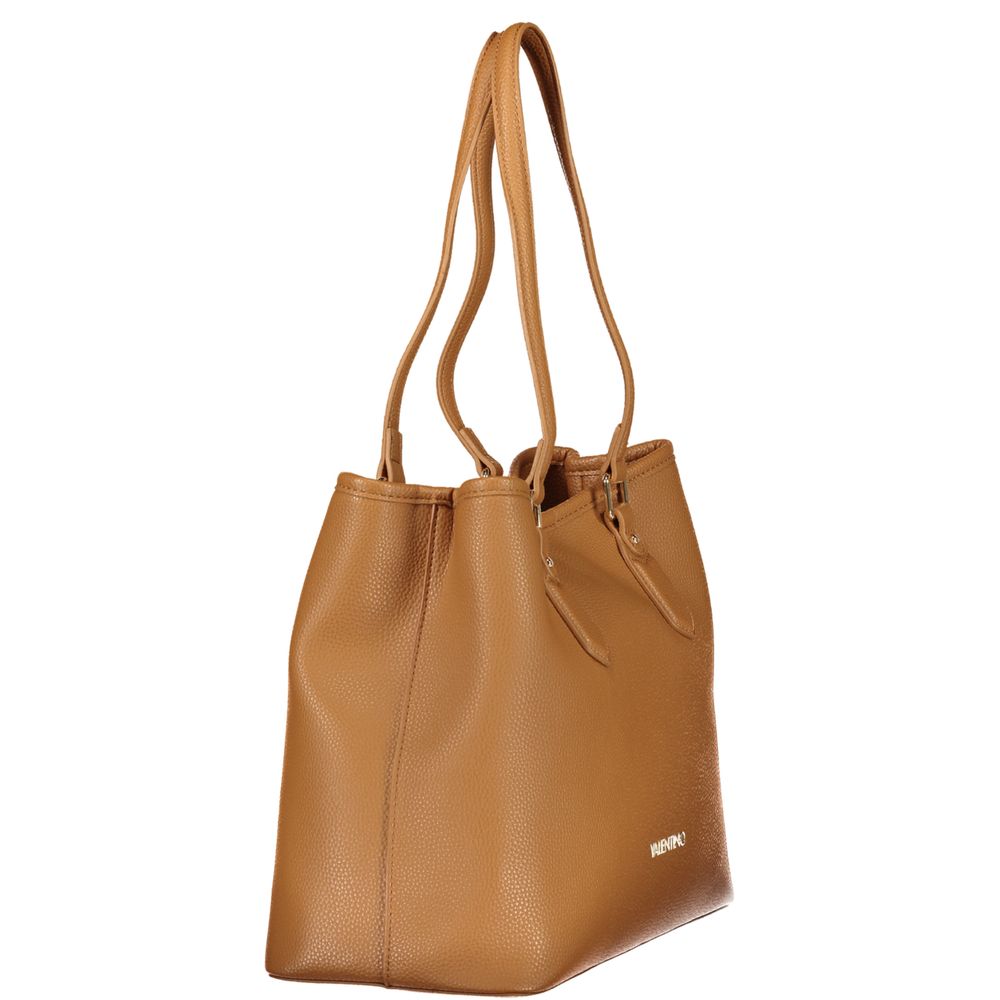 Brown Polyurethane Women's Bag