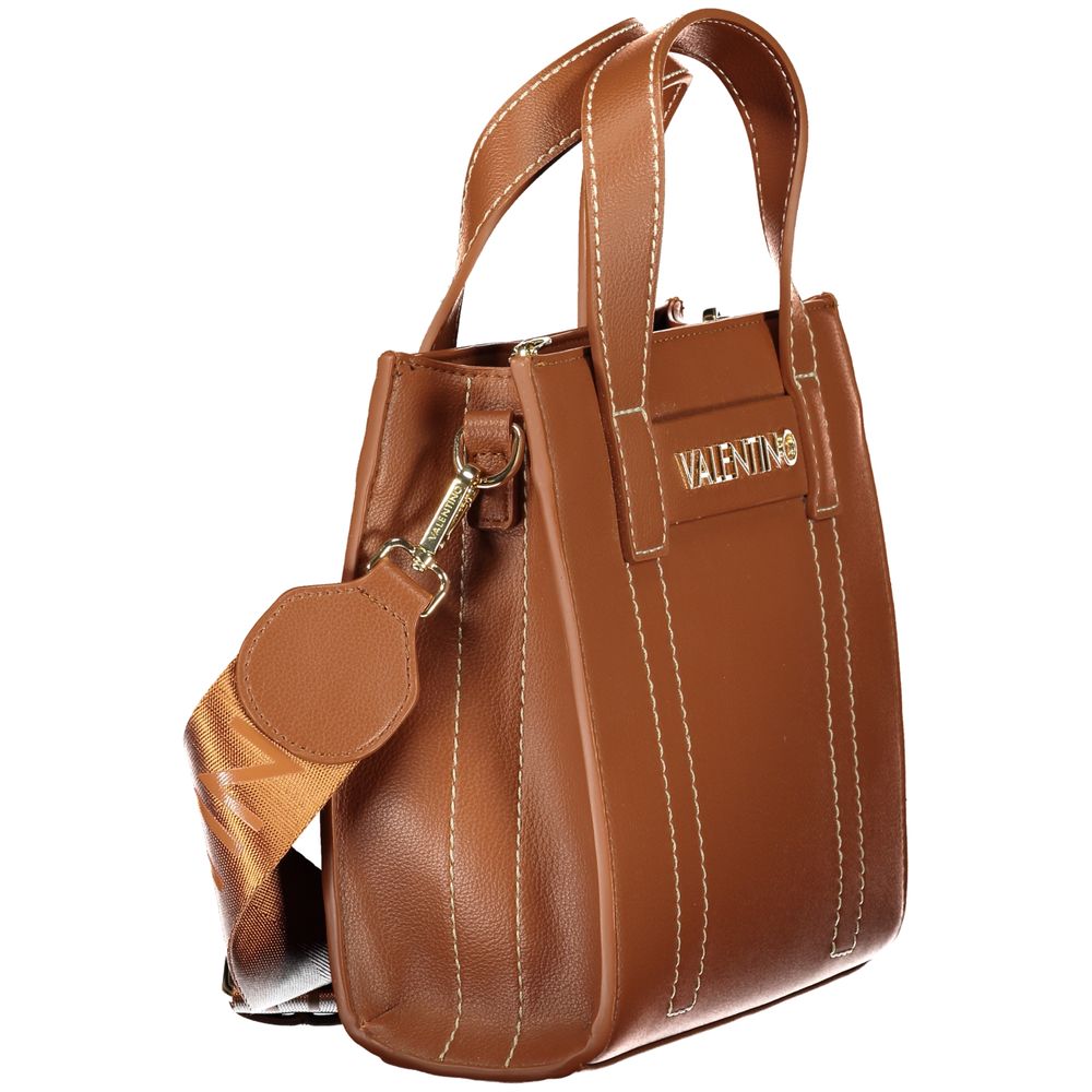 Brown Polyurethane Women's Bag